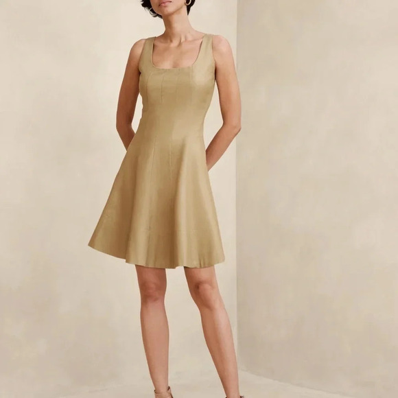 Banana Republic factory TWILL SEAMED MINI DRESS - Picture 2 of 9